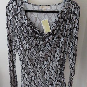 NWT Michael Kors long sleeve cowl neck Size S